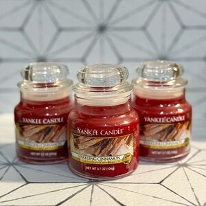 ❌ SOLD ❌ Yankee Candle Sparkling Cinnamon Bundle of THREE 3.7 oz candles